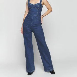 Nikki Bustier Denim Jumpsuit